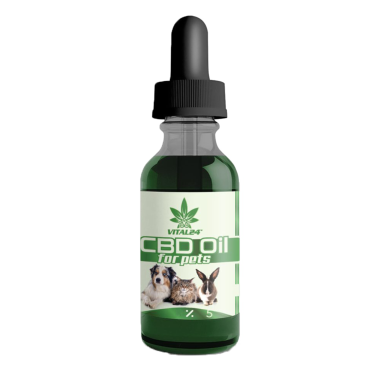 Vital24 Premium CBD Öl 5 10ML für Hunde Katzen Kaninchen Pferde