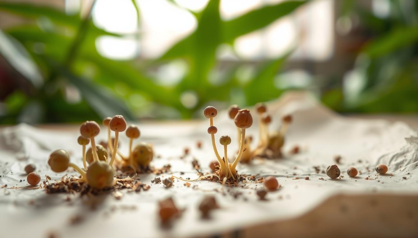 Cannabis Samen mit Küchenpapier zum keimen bringen - Hanfsamen