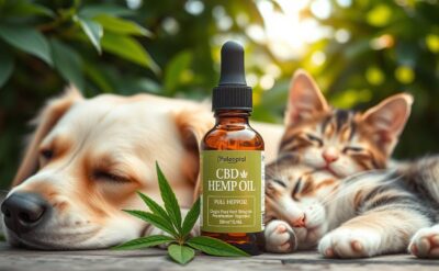 cbd hanföl für hunde und katzen - schmerzen und angst
